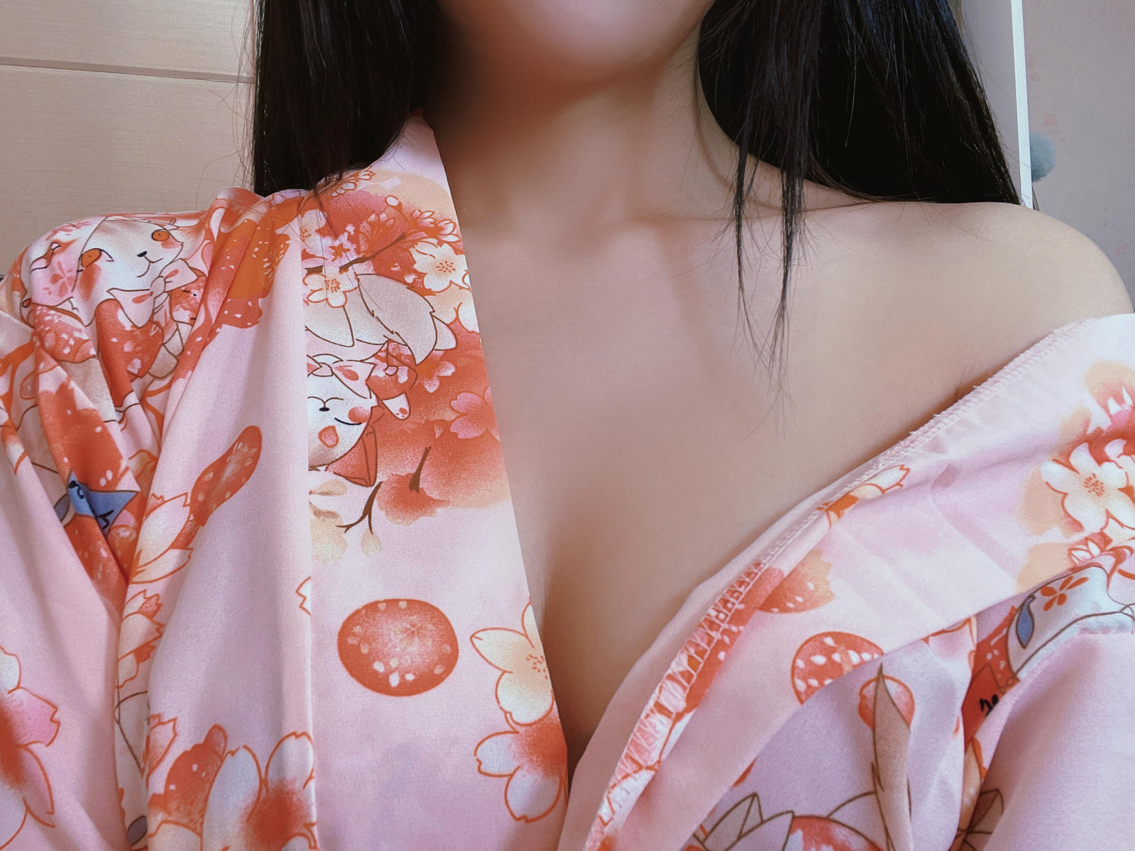 姐姐Lalion – 微密圈系列 樱花睡衣