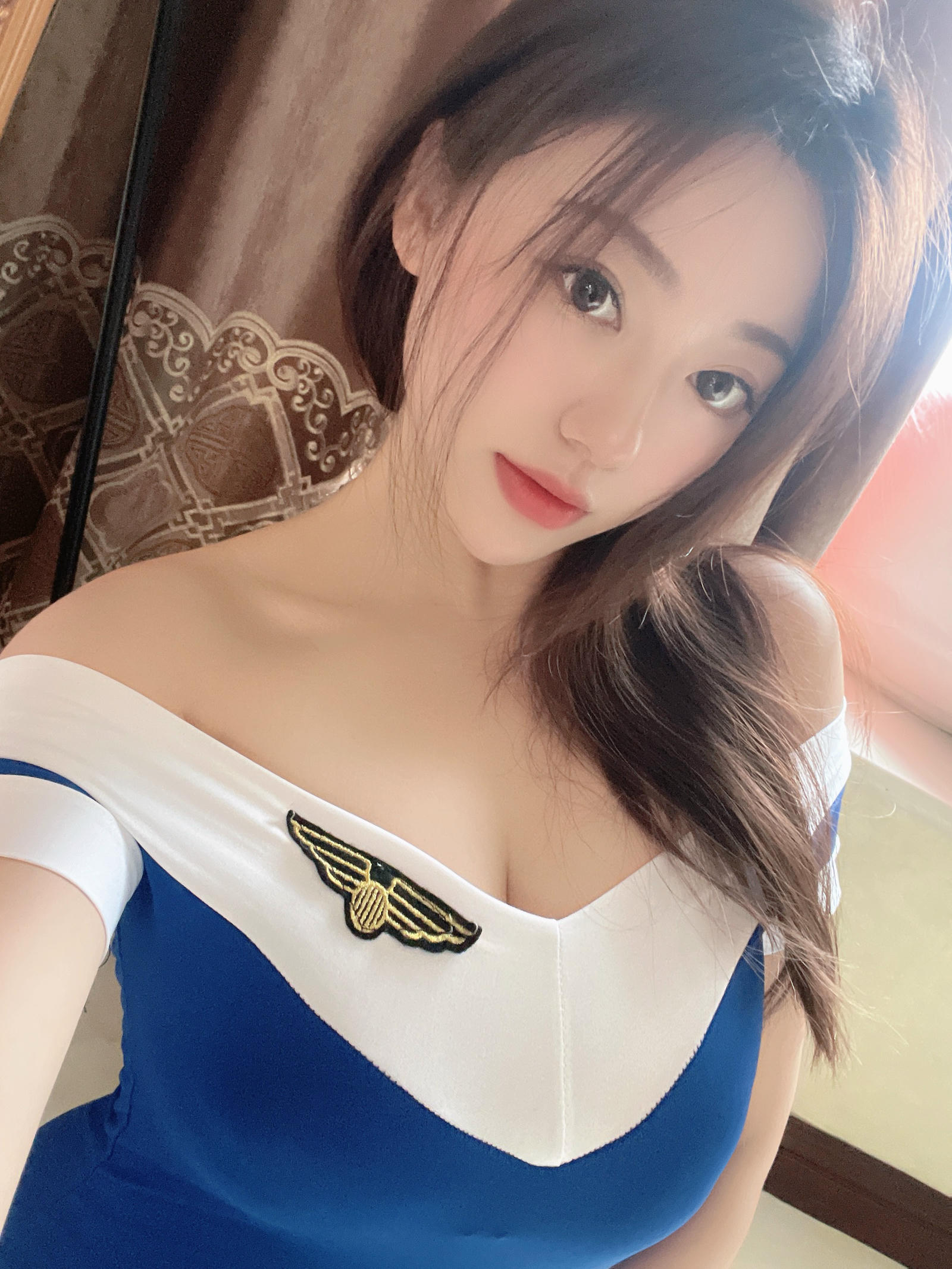 奶宝妹纸 – 微密圈系列 蓝色制服